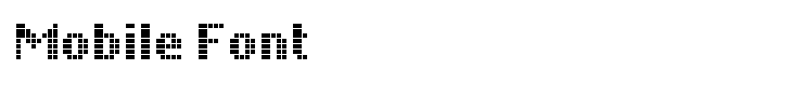 Mobile Font