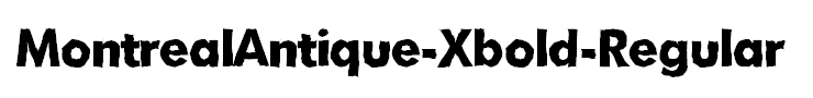 MontrealAntique-Xbold-Regular