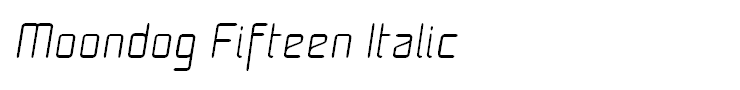 Moondog Fifteen Italic