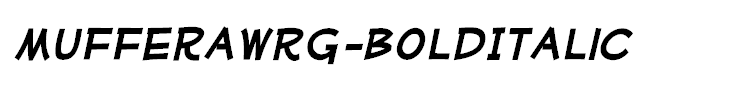 MufferawRg-BoldItalic