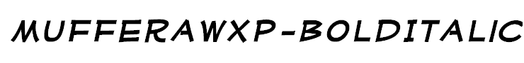MufferawXp-BoldItalic