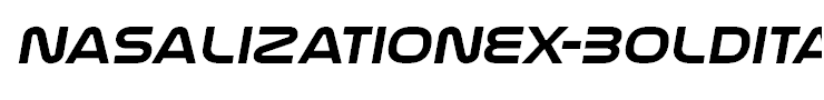 NasalizationEx-BoldItalic