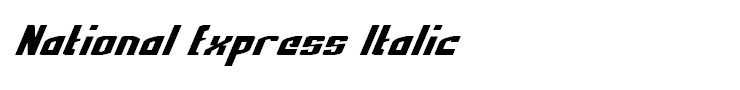National Express Italic