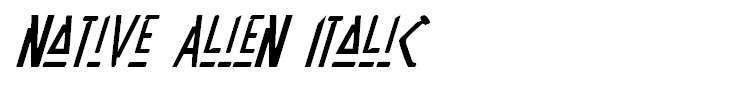 Native Alien Italic