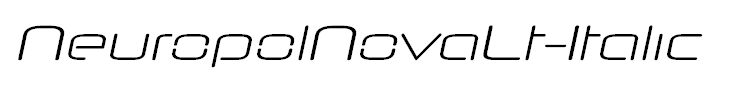 NeuropolNovaLt-Italic