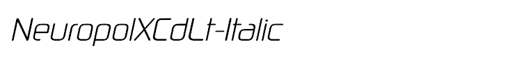 NeuropolXCdLt-Italic