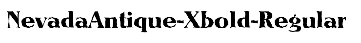 NevadaAntique-Xbold-Regular