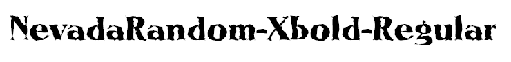 NevadaRandom-Xbold-Regular