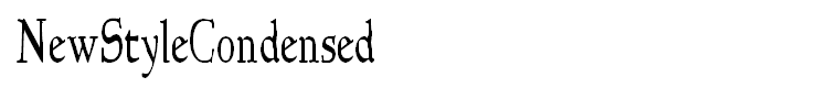 NewStyleCondensed