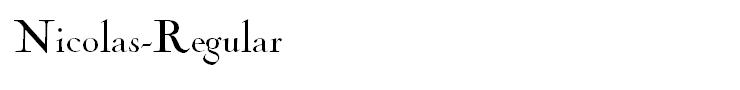 Nicolas-Regular
