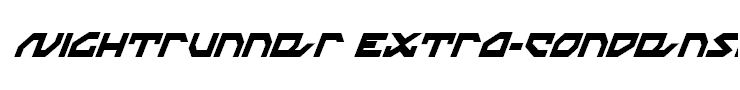 Nightrunner Extra-Condensed Italic