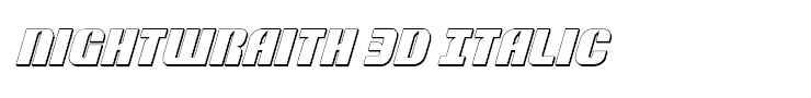 Nightwraith 3D Italic