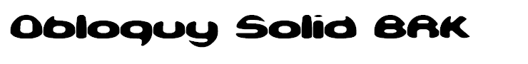 Obloquy Solid BRK