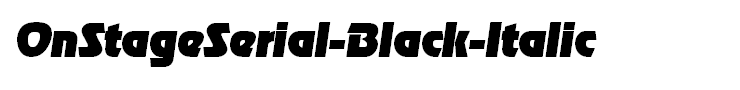 OnStageSerial-Black-Italic