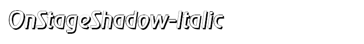 OnStageShadow-Italic