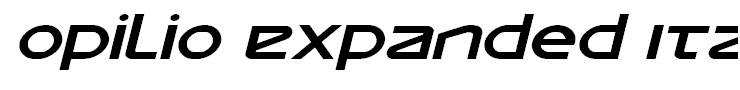 Opilio Expanded Italic