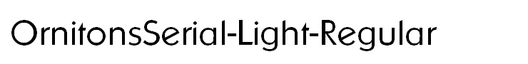 OrnitonsSerial-Light-Regular