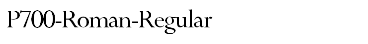 P700-Roman-Regular