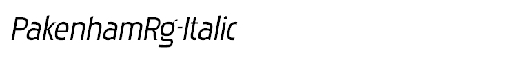 PakenhamRg-Italic