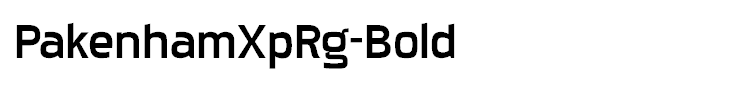 PakenhamXpRg-Bold