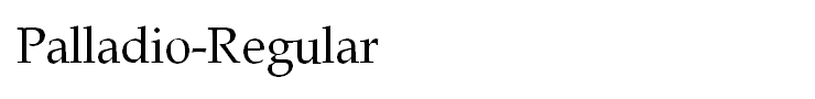 Palladio-Regular