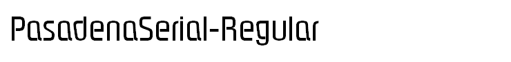 PasadenaSerial-Regular