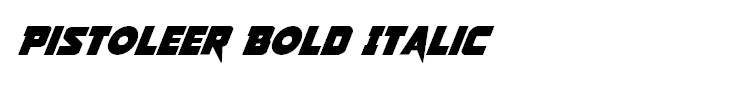 Pistoleer Bold Italic
