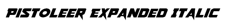 Pistoleer Expanded Italic
