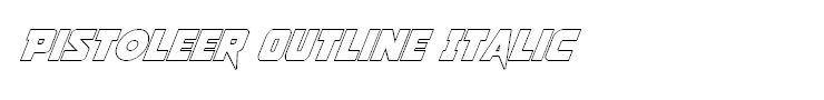 Pistoleer Outline Italic
