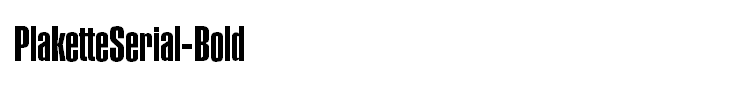 PlaketteSerial-Bold