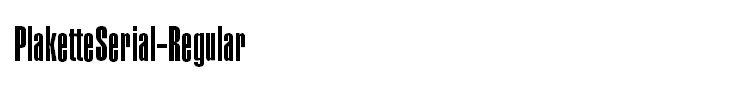PlaketteSerial-Regular