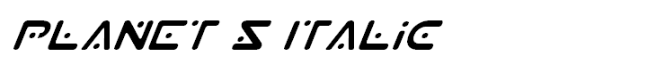 Planet S Italic