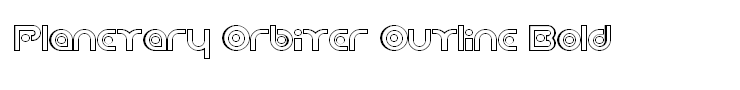 Planetary Orbiter Outline Bold