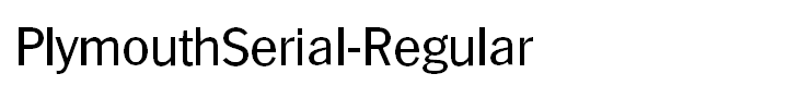 PlymouthSerial-Regular
