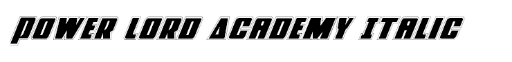 Power Lord Academy Italic