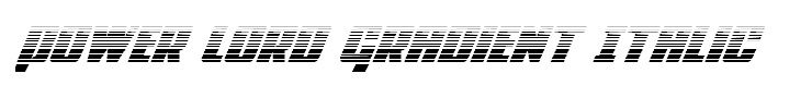 Power Lord Gradient Italic