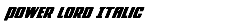 Power Lord Italic