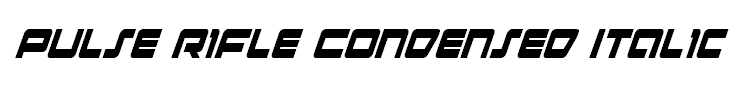 Pulse Rifle Condensed Italic