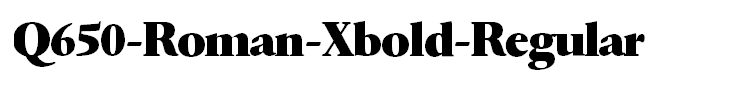 Q650-Roman-Xbold-Regular