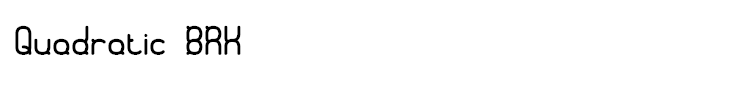 Quadratic BRK