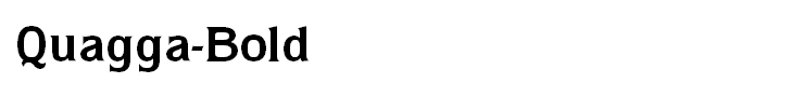 Quagga-Bold