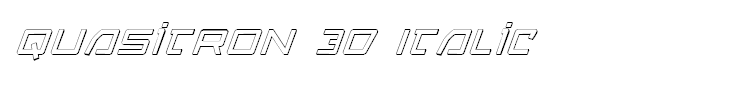 Quasitron 3D Italic