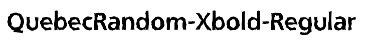 QuebecRandom-Xbold-Regular