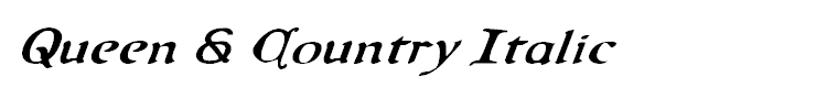 Queen & Country Italic