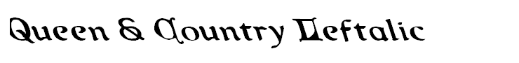Queen & Country Leftalic