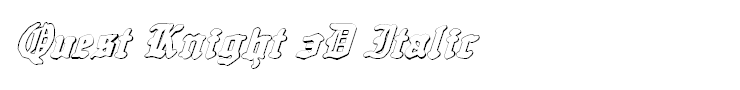 Quest Knight 3D Italic