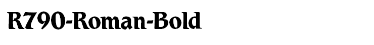 R790-Roman-Bold
