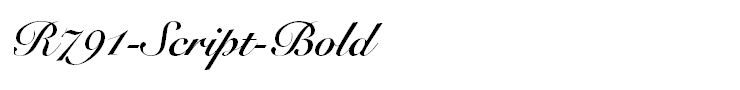 R791-Script-Bold