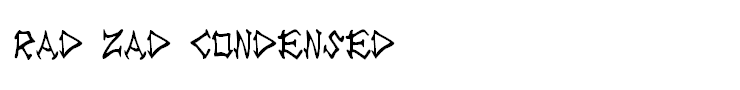 Rad Zad Condensed