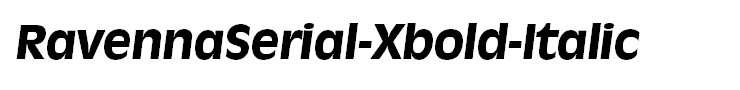 RavennaSerial-Xbold-Italic